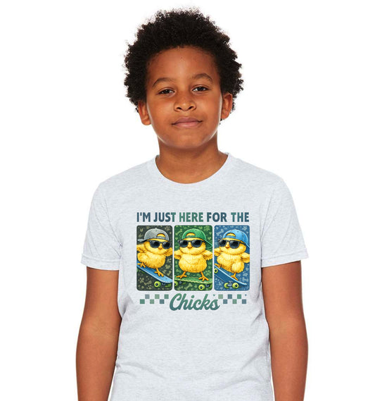 I'm just here for the chicks tee