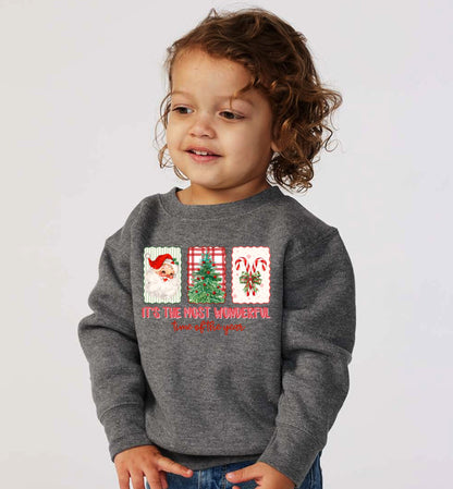 It's the Most Wonderful time of the year toddler sweatshirt