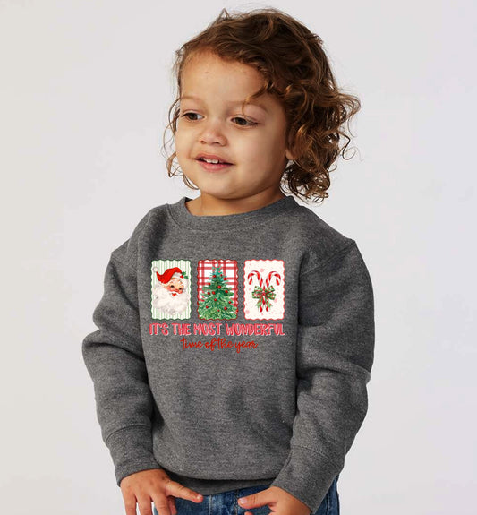 It's the Most Wonderful time of the year toddler sweatshirt