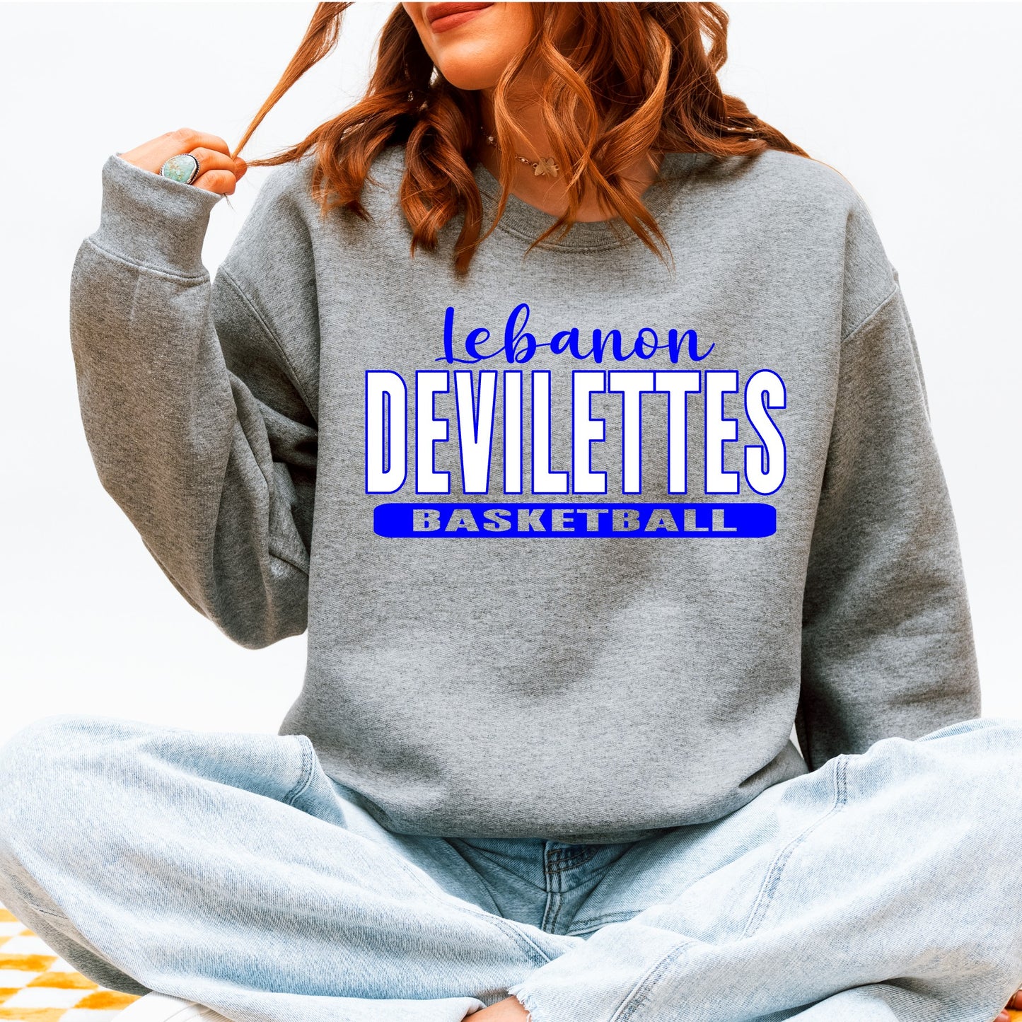 Lebanon Devilettes Basketball Crewneck