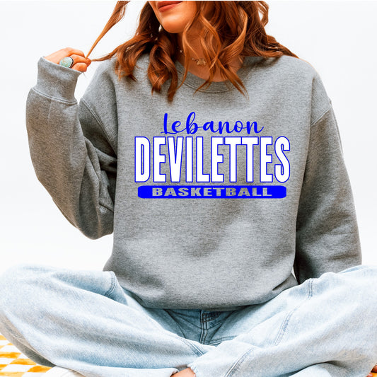 Lebanon Devilettes Basketball Crewneck