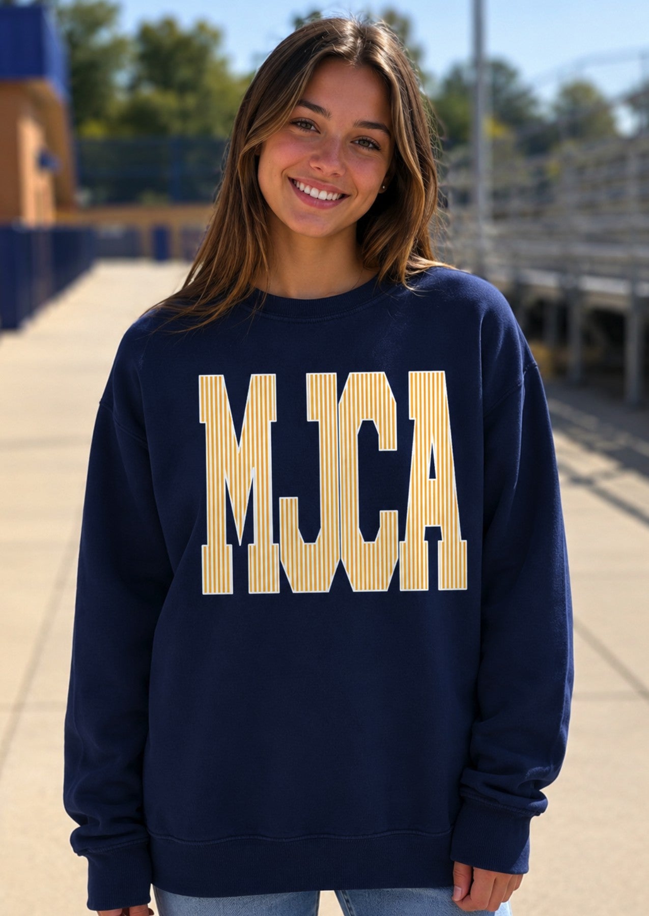 MJCA Seersucker Crewneck Sweatshirt