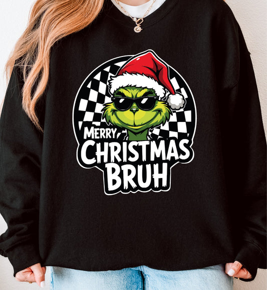 Merry Christmas Bruh Grinch Sweatshirt