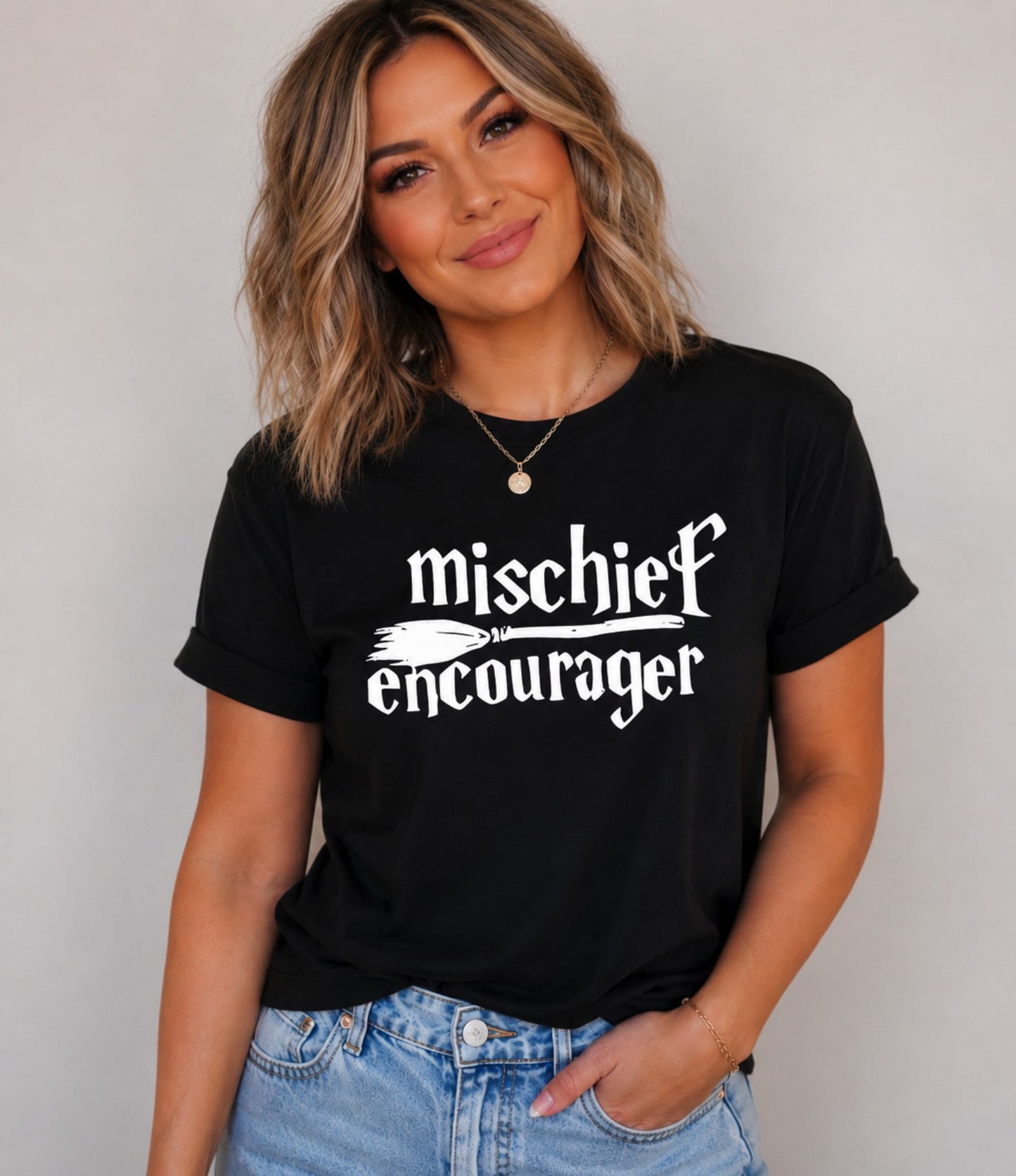 Mischief Encourager Wizard-Inspired Tee
