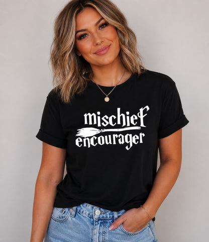Mischief Encourager Wizard-Inspired Tee