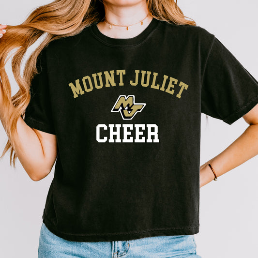 Mount Juliet Cheer Boxy Crop Tee