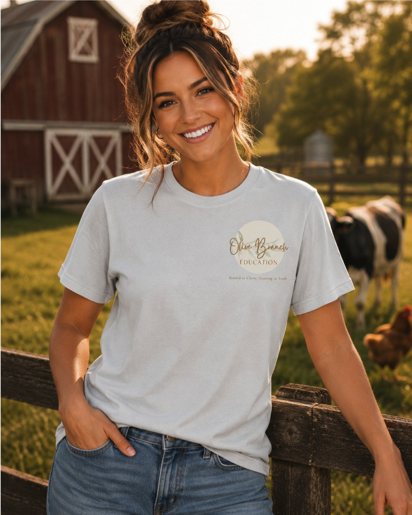 Olive Branch Education Logo Tee