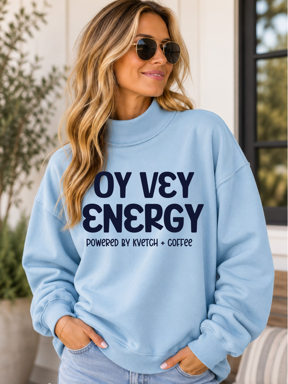 Oy Vey Energy Mock Neck