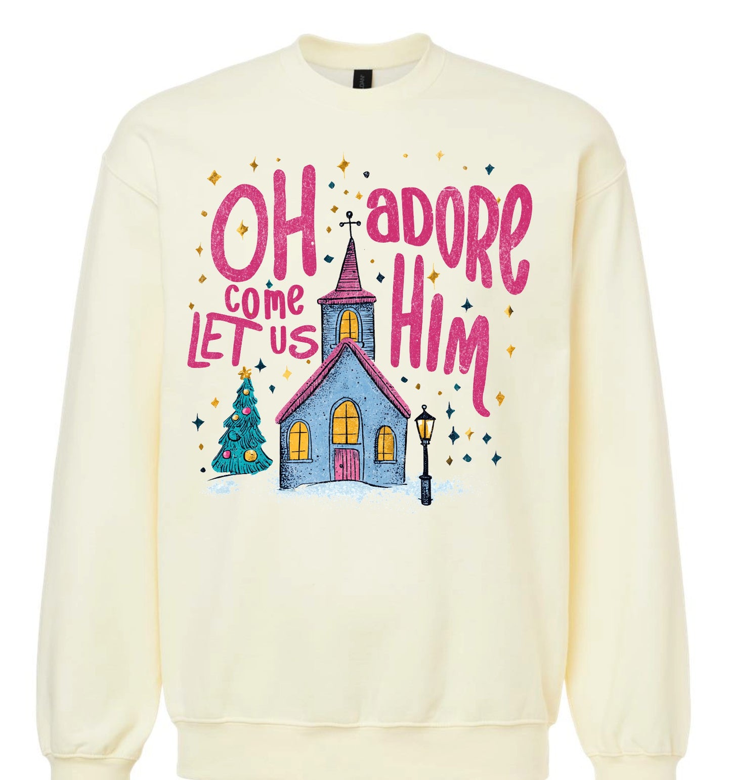 Oh Come Let Us Adore Him Sweatshirt