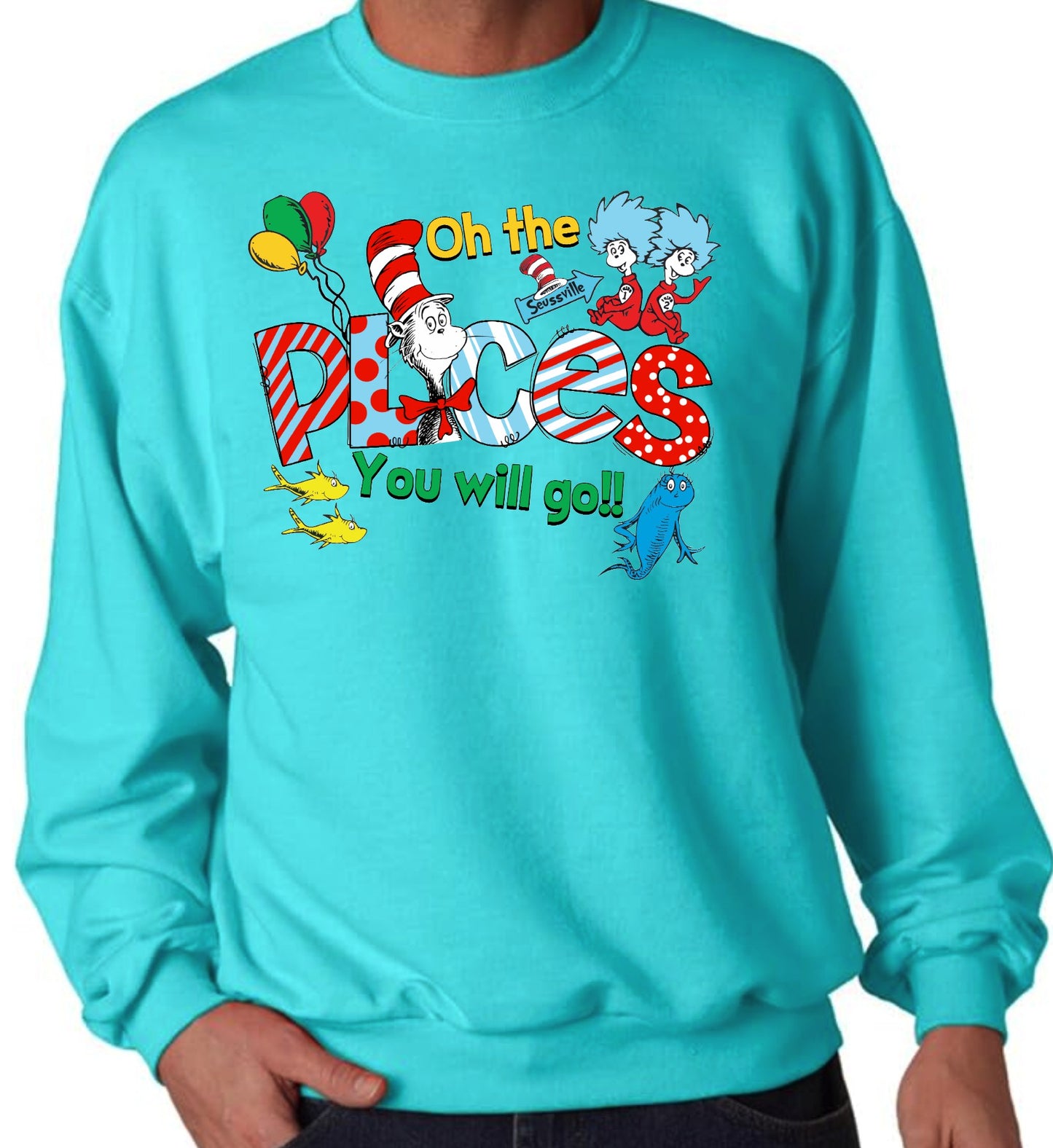 Oh The Places Crewneck