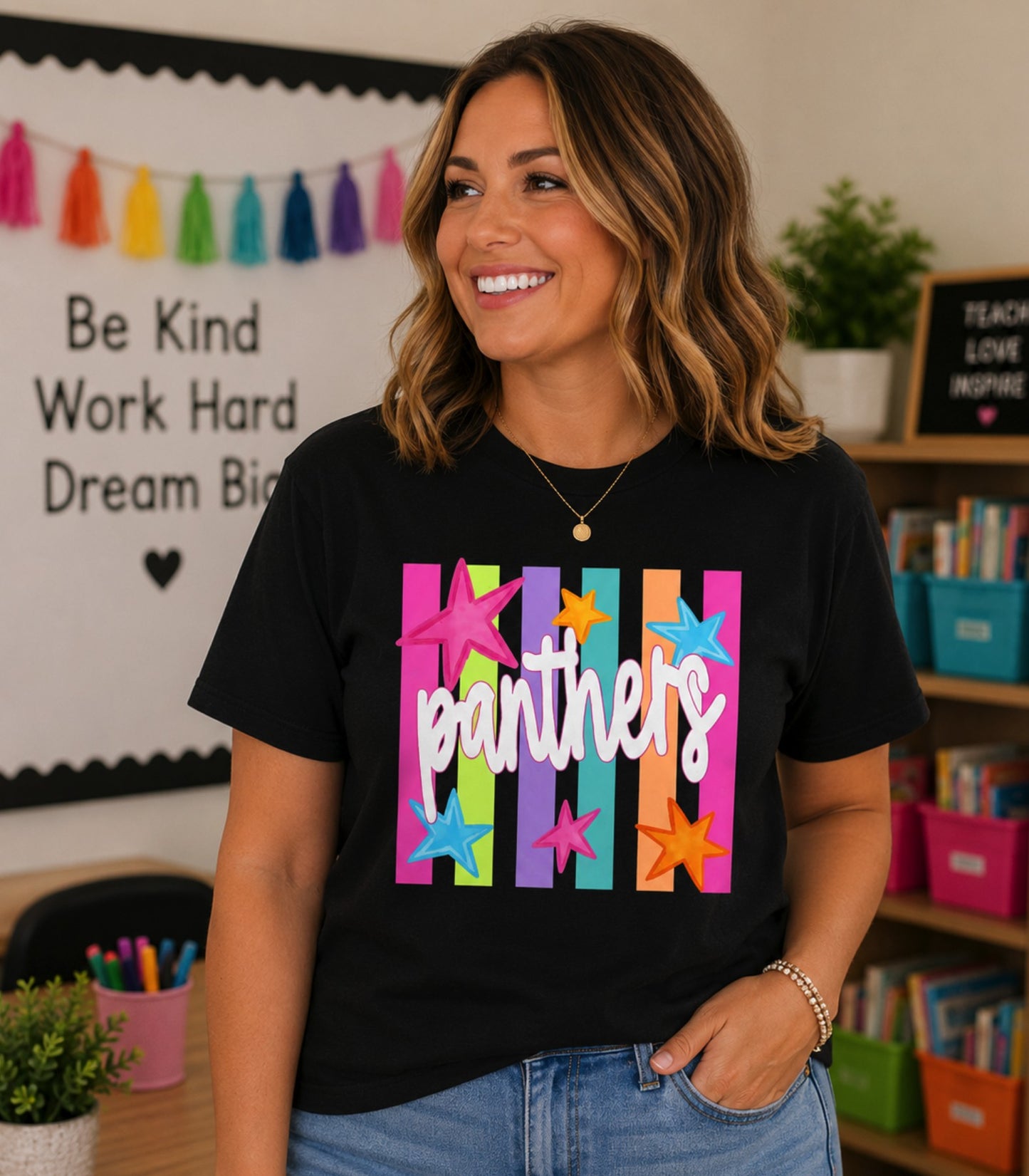 Color Pop Panthers Tee