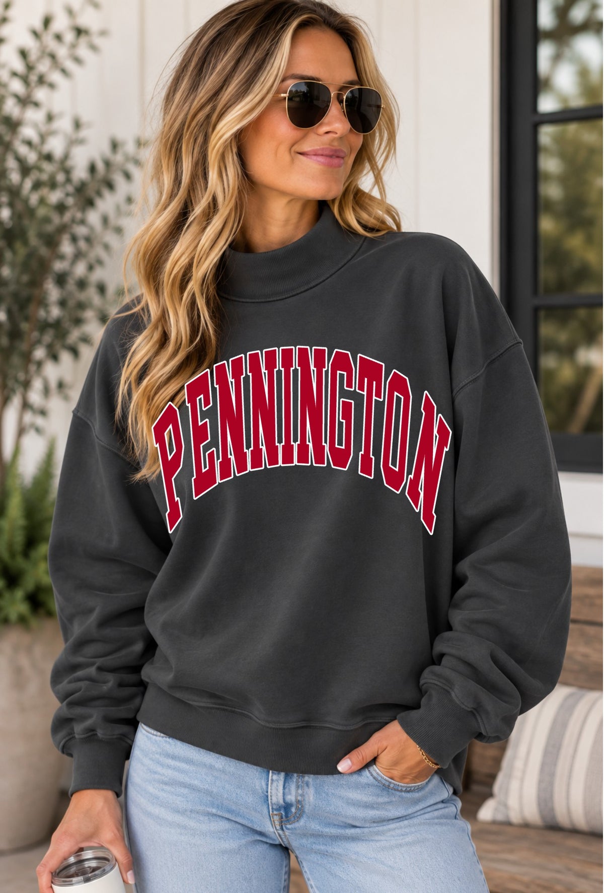 Pennington Collegiate Mock Neck