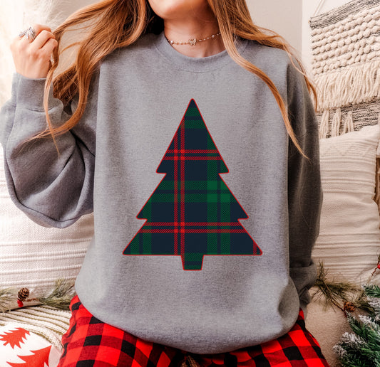 Plaid Christmas Tree Sweatshirt