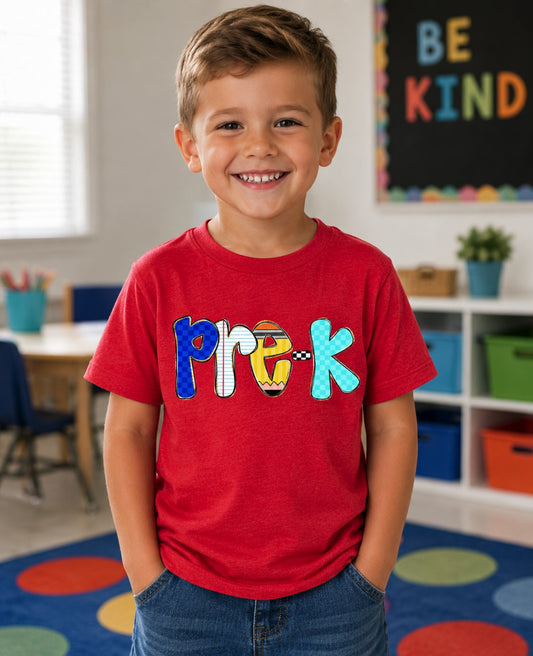 Pre-K Pencil Patch Tee