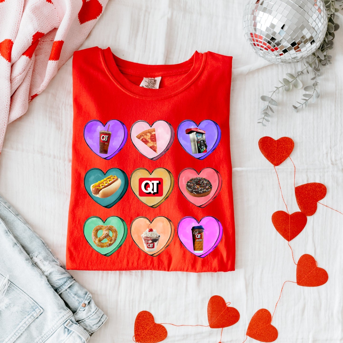 QT Candy Hearts Tee