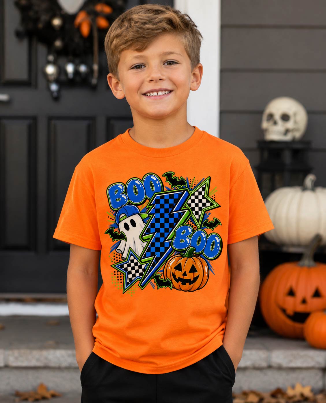 Retro Boo Halloween Tee