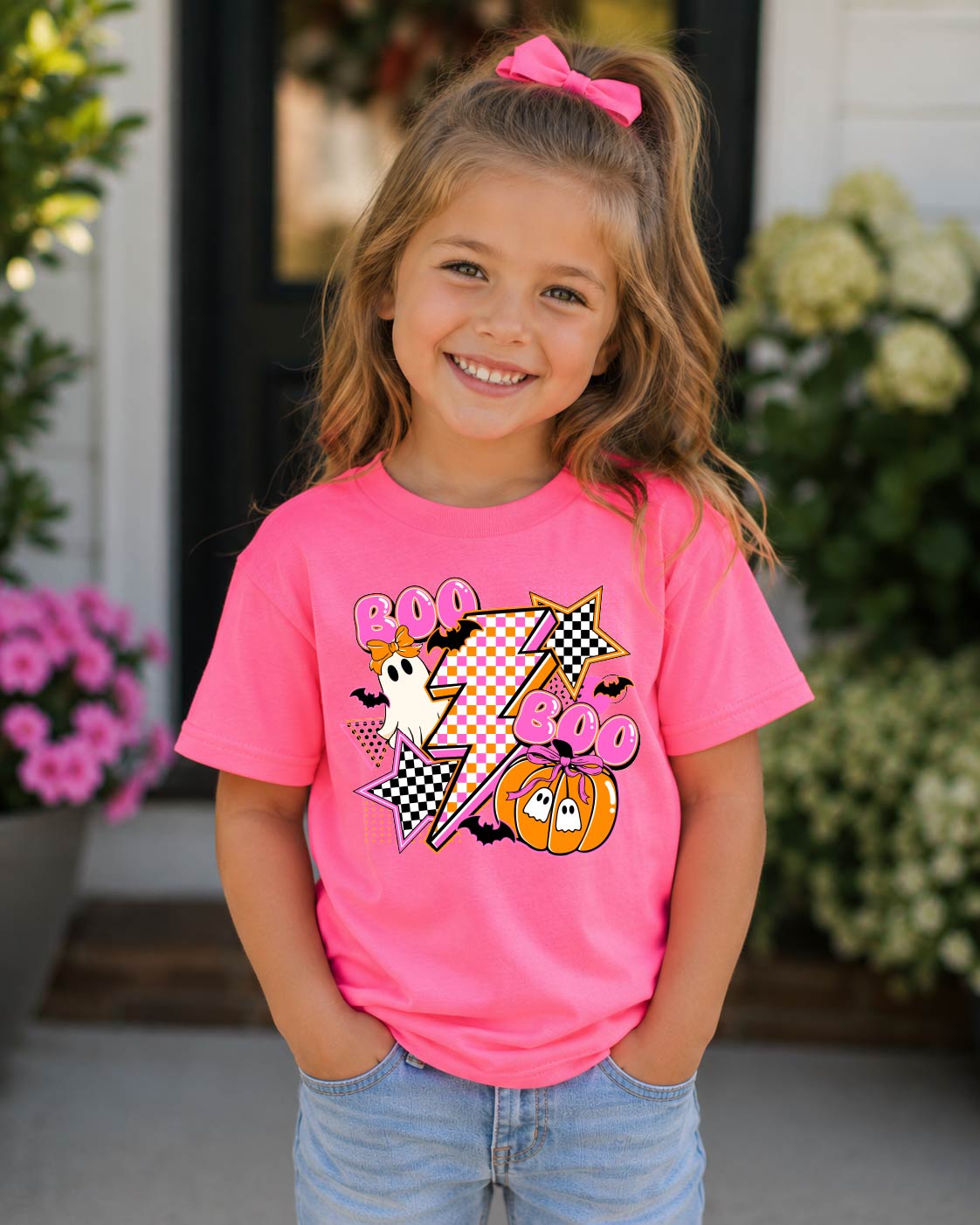 Retro Girlie Boo Halloween Tee