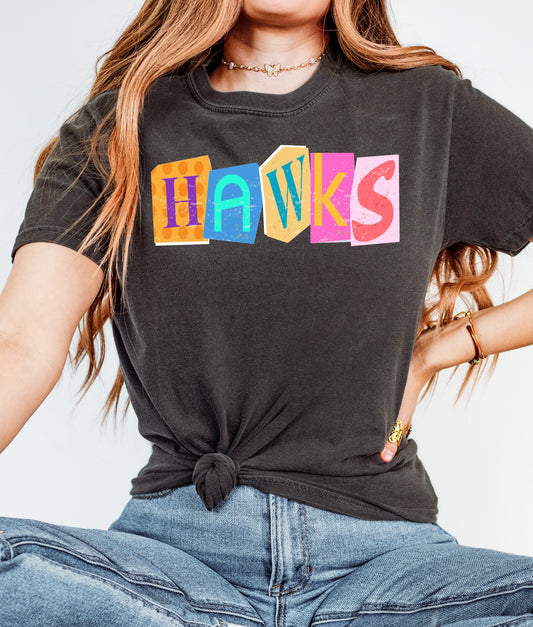 Retro Pop Hawks Tee