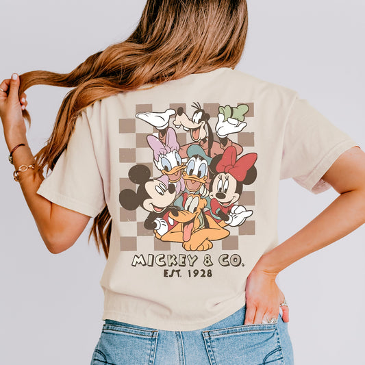 Retro Mickey & Co Boxy Crop Tee