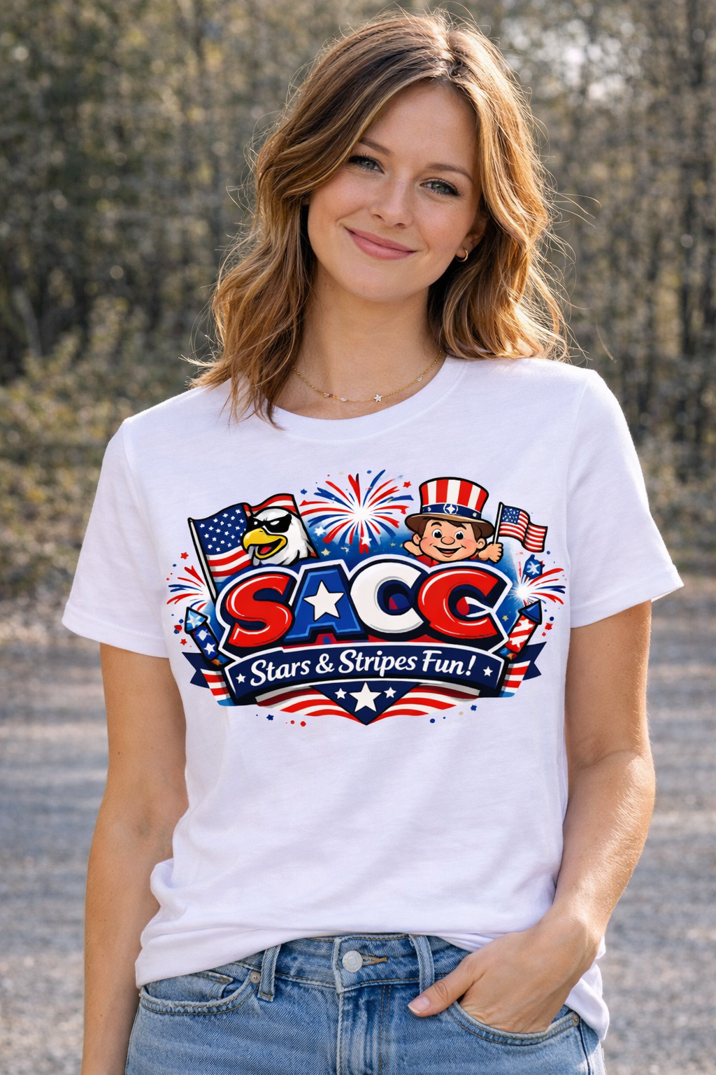 SACC Stars & Stripes Characters Tee