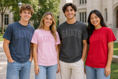 Saints Varsity Tone-on-Tone Tee