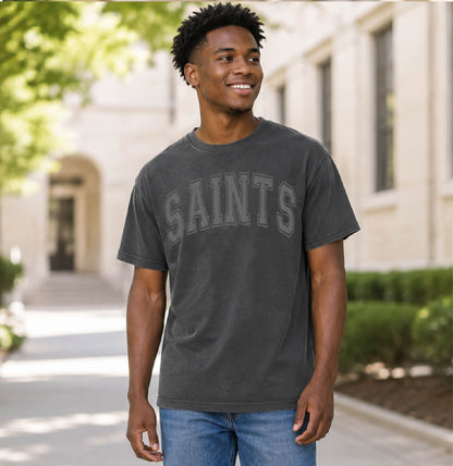Saints Varsity Tone-on-Tone Tee