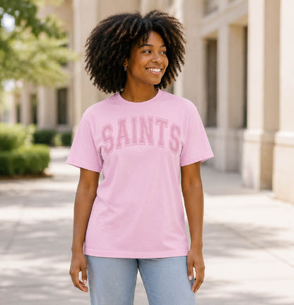 Saints Varsity Tone-on-Tone Tee