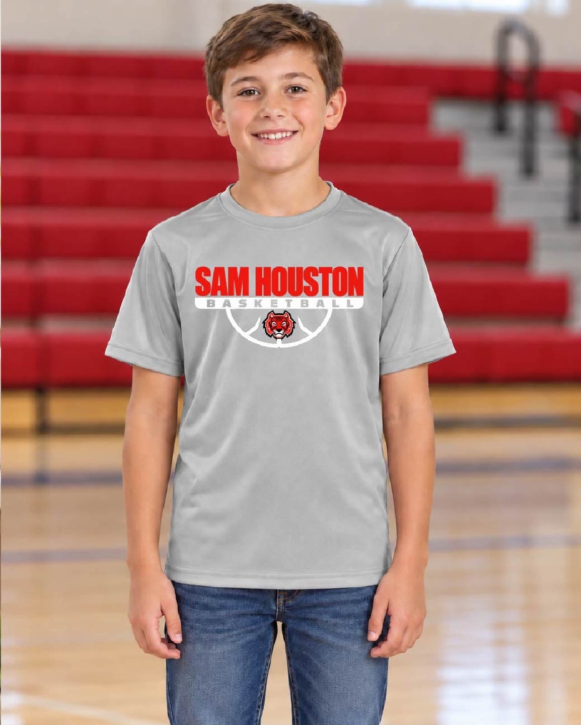 Sam Houston Tigers Basketball Athletic Tee
