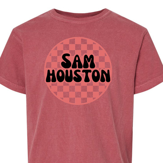 Sam Houston Retro Checkered YOUTH Tee