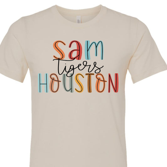 Sam Houston Tigers Mutlicolor Tee