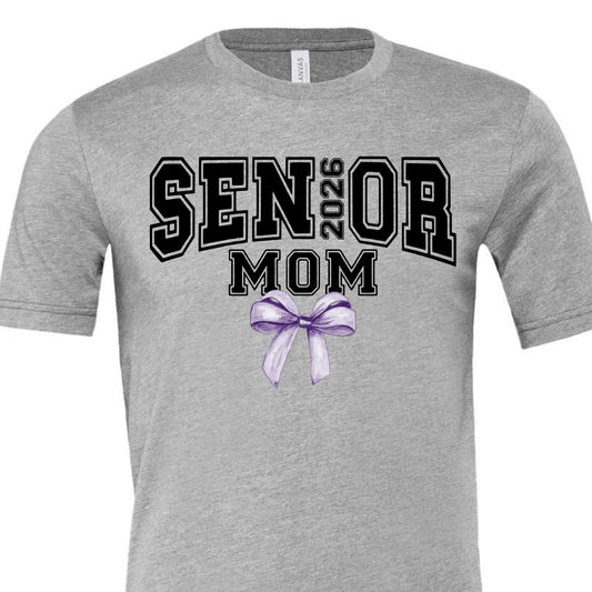 Senior 2026 Mom Bow Tee
