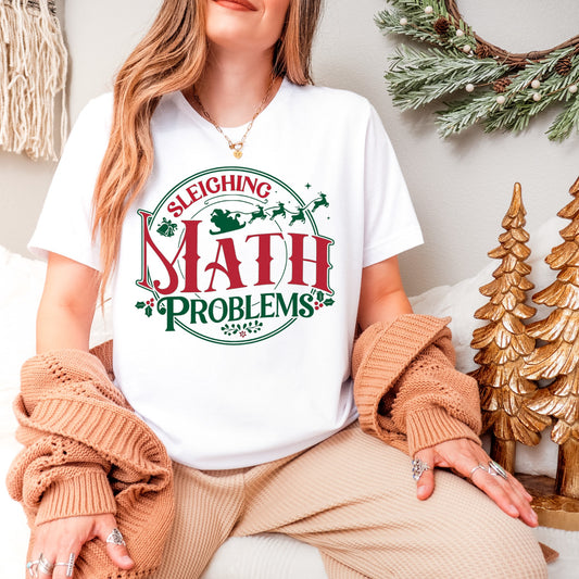 Sleighing Math Problems Tee
