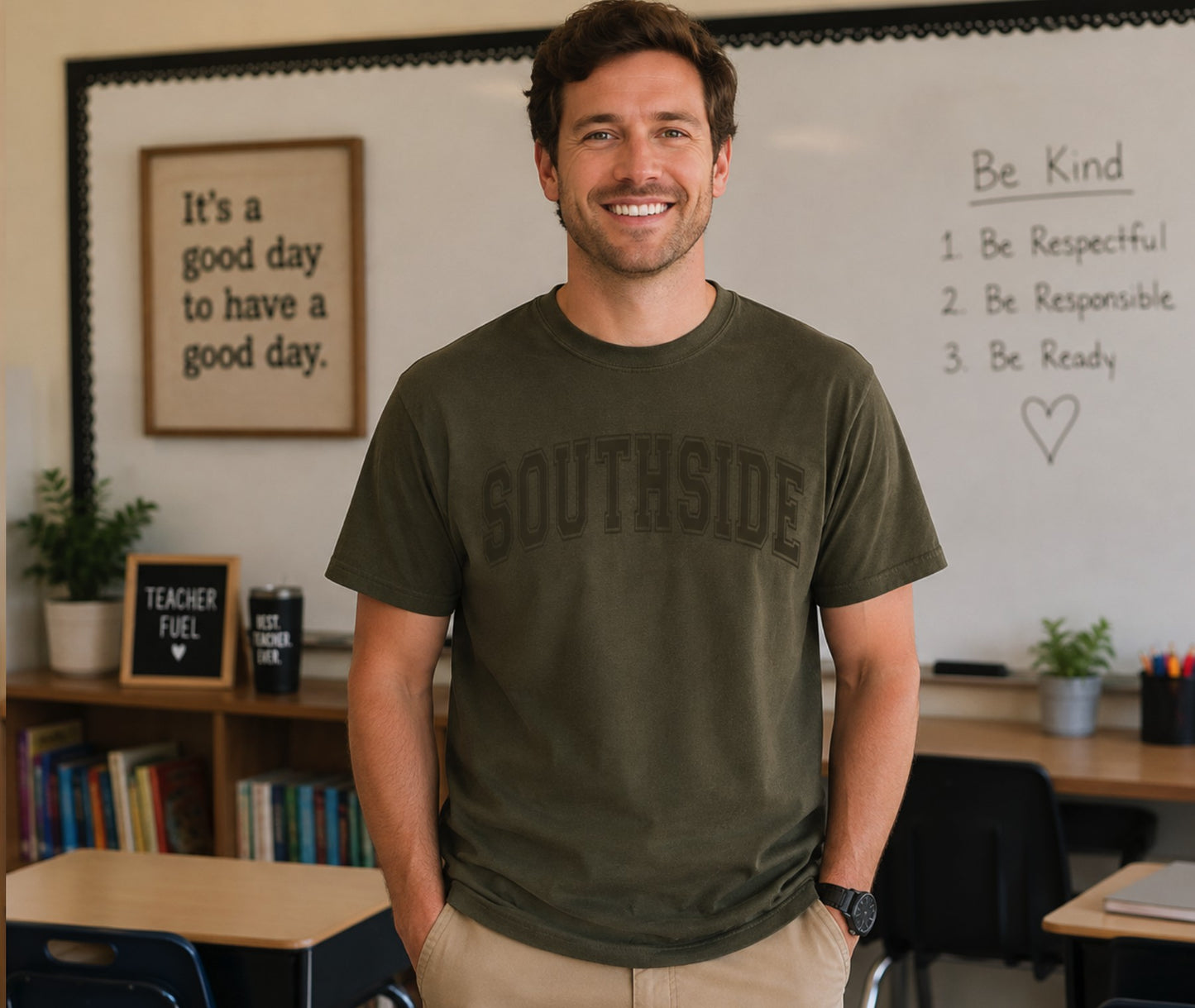 Southside Varsity Tone-on-Tone Tee
