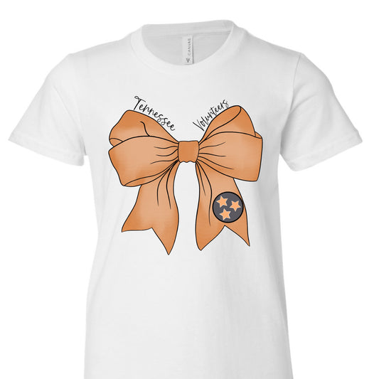 Tennessee Volunteers Watercolor Bow Tee