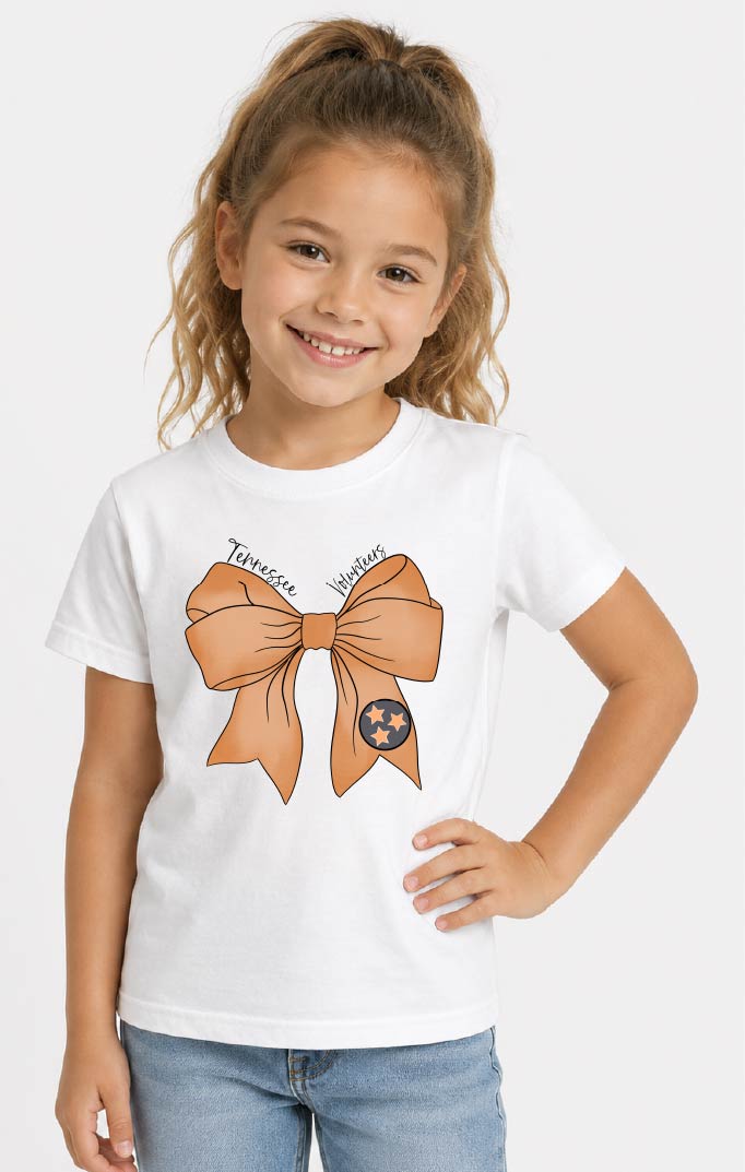 Tennessee Vols Watercolor Bow Tee