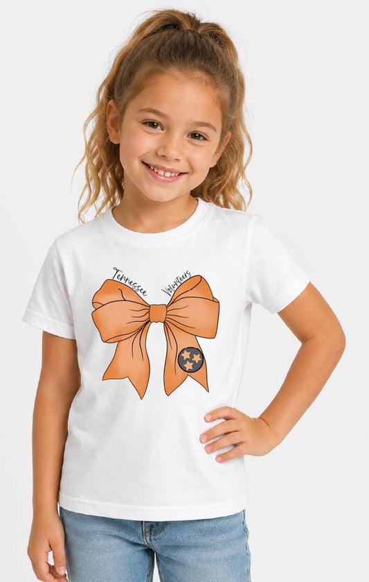 Tennessee Vols Watercolor Bow Tee
