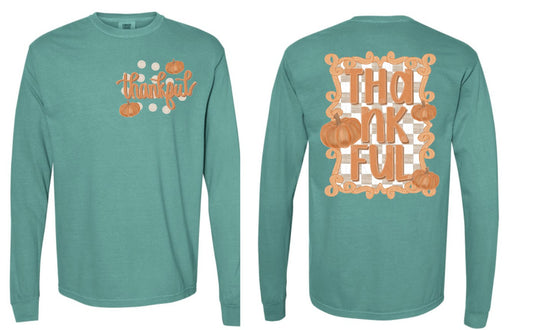 Thankful Comfort Colors Long Sleeve Tee