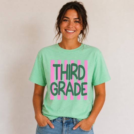 Third Grade Stripe Tee