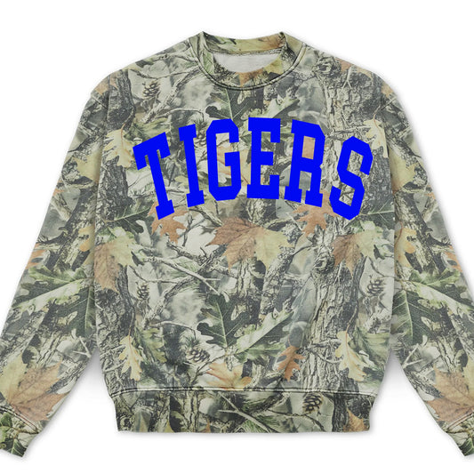 Tigers Vintage Wood Camo Sweatshirt