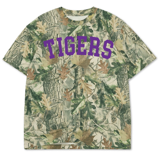 Tigers Vintage Wood Camo Tee