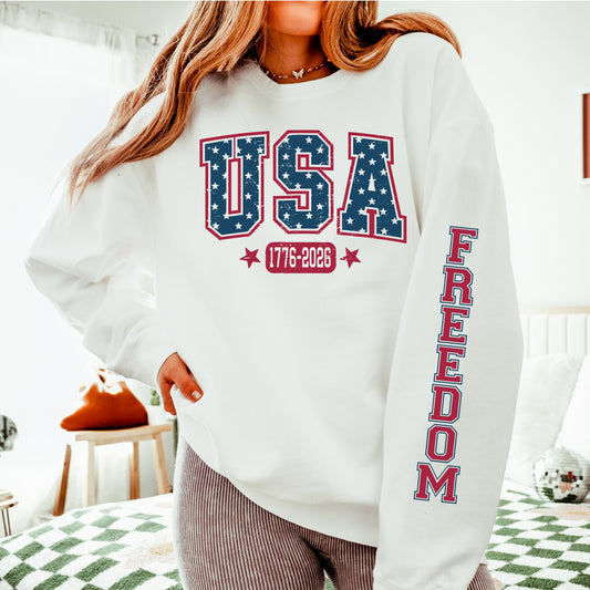 Vintage USA 1776 Comfort Colors Crewneck Sweatshirt