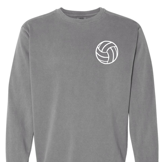 Personalized Volleyball Comfort Colors Sweatshirt