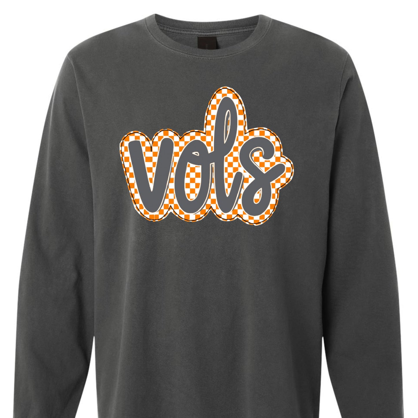 Vols Checkerboard Long Sleeve Tee