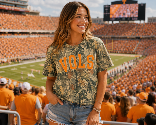 Vols Vintage Woods Camo Tee