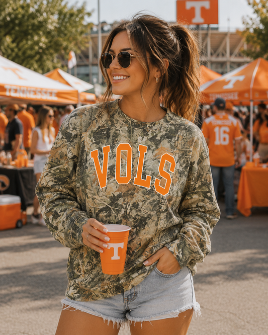 Vols Vintage Wood Camo Sweatshirt