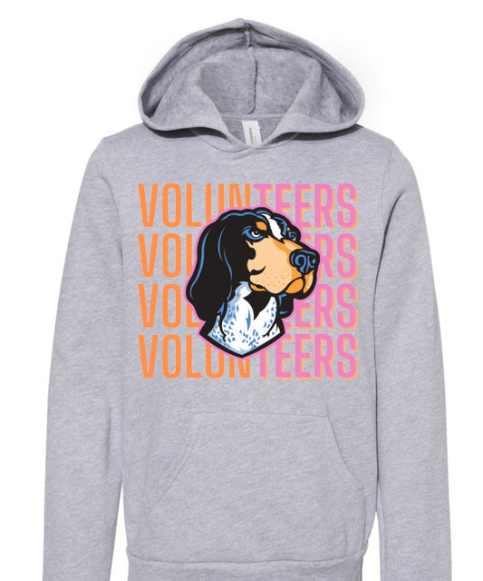 Pink & Orange Volunteers Hoodie