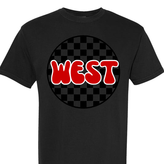 West Retro Checkered Tee