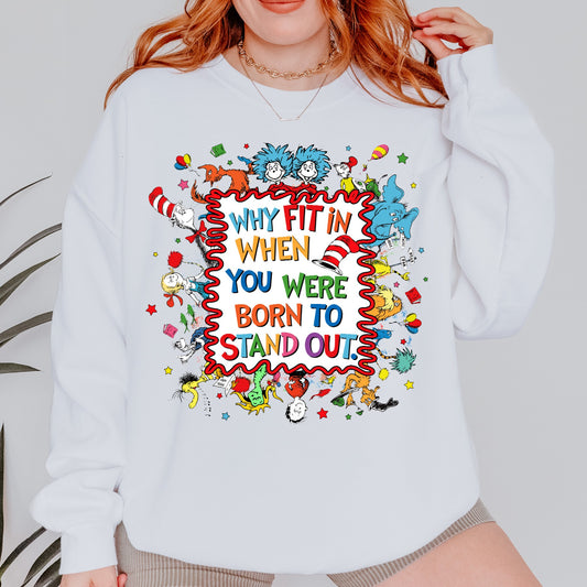 Why fit in when you can stand out crewneck