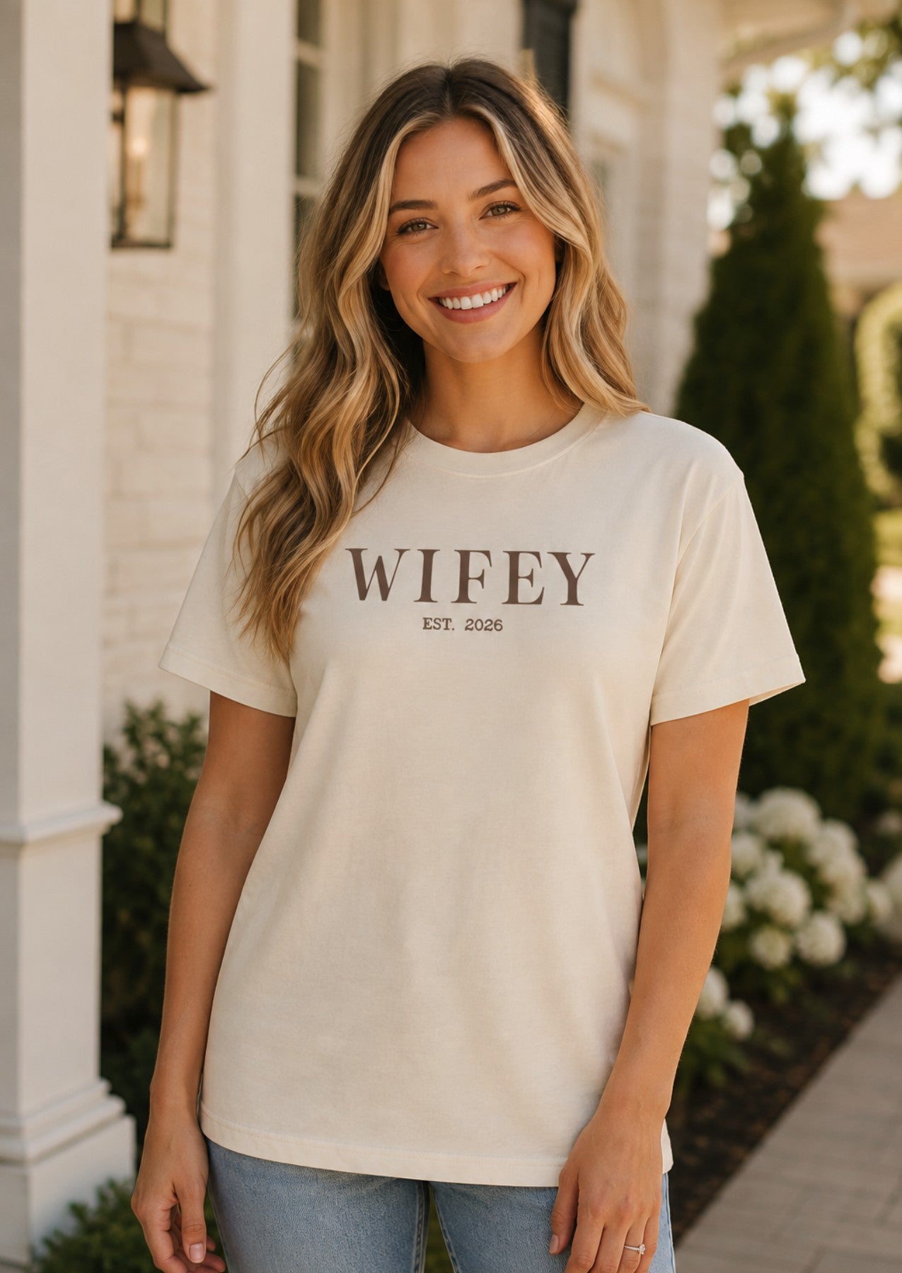 Hubby & Wifey Matching Newlywed Tees