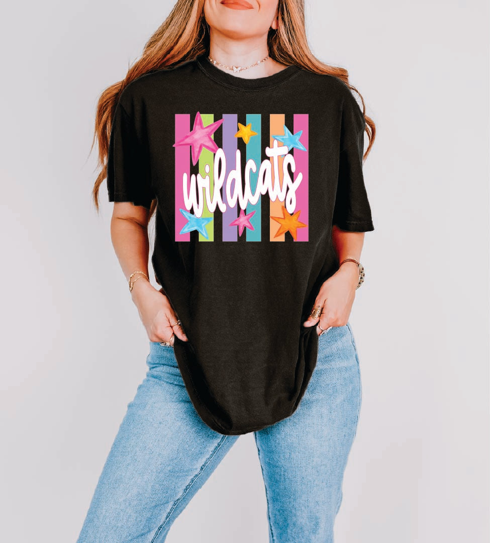 Color Pop Wildcats Tee